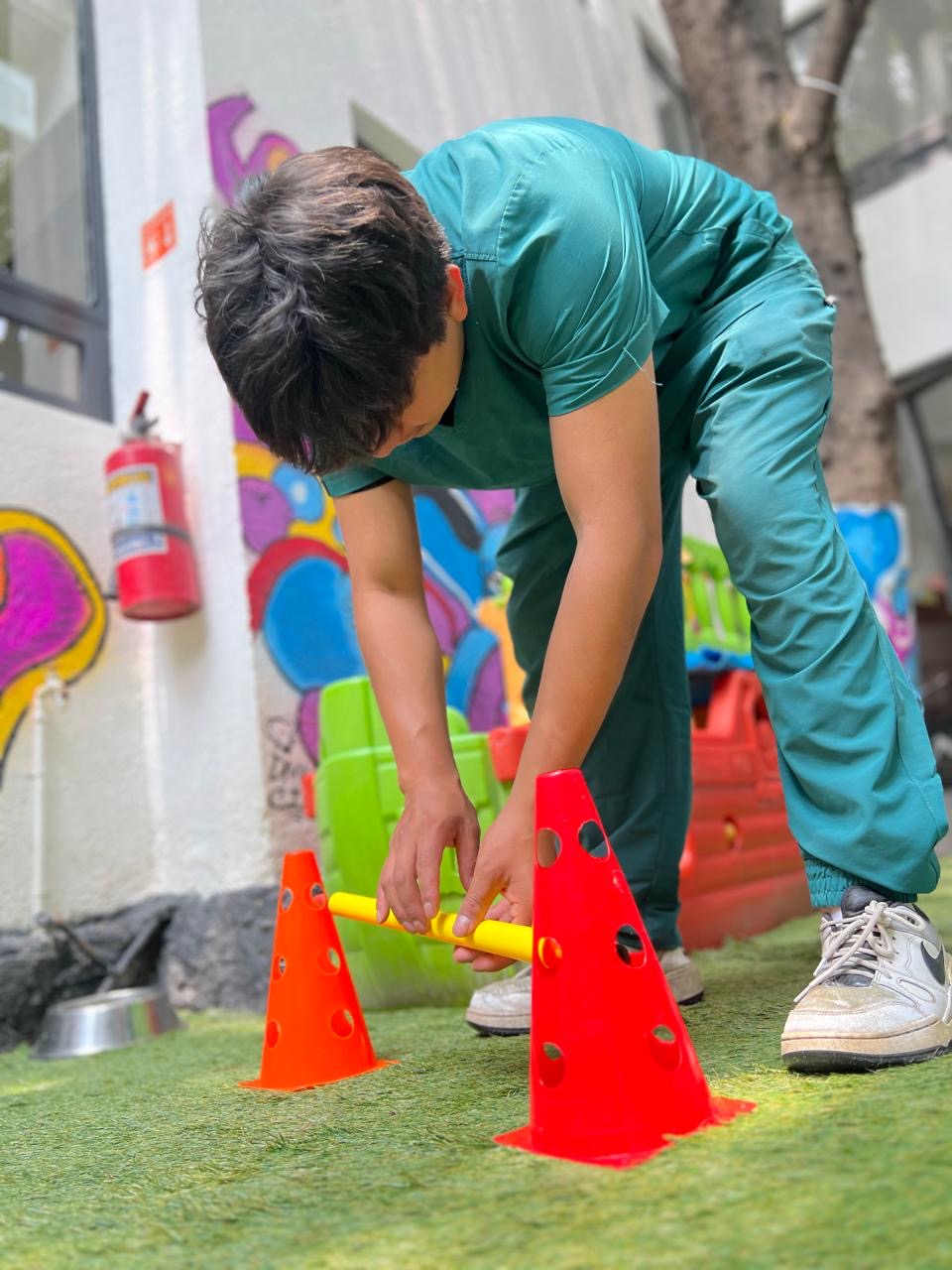 Áreas de juego al aire libre del kínder canino de We Dog You